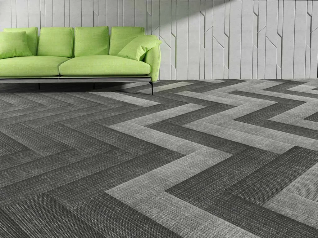 Patterned carpet for room