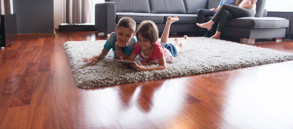 Comfy area rug for children