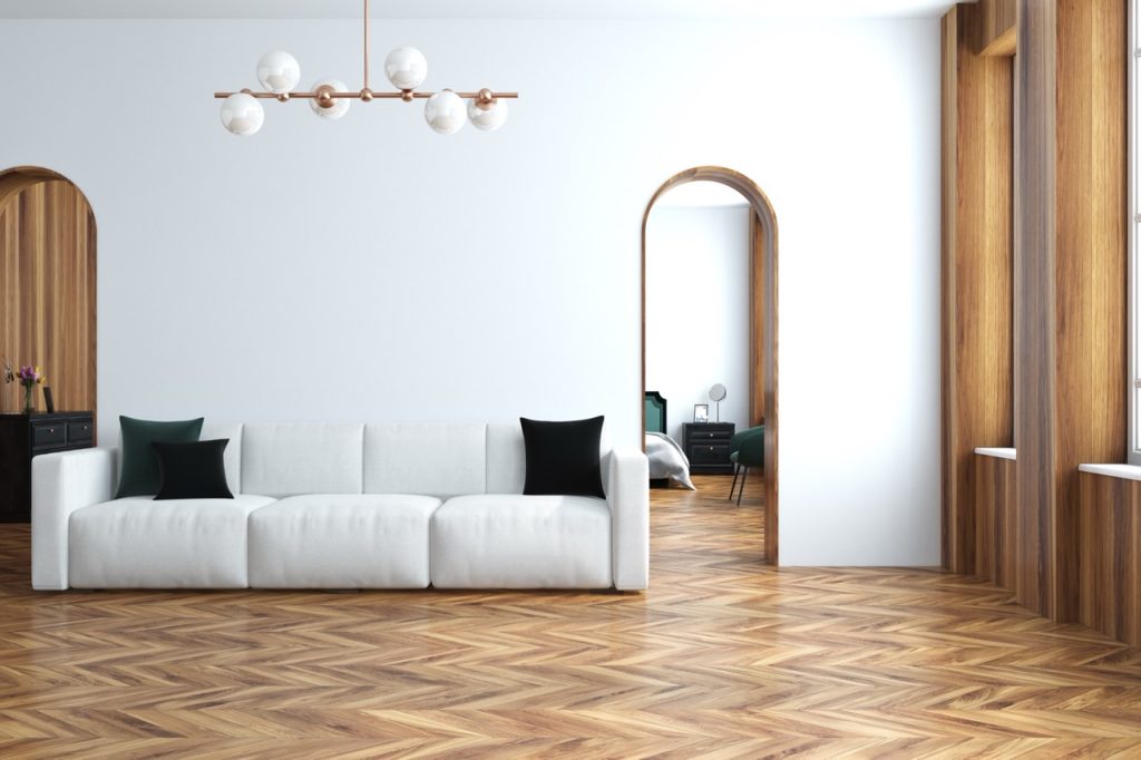 spc hardwood flooring herringbone style