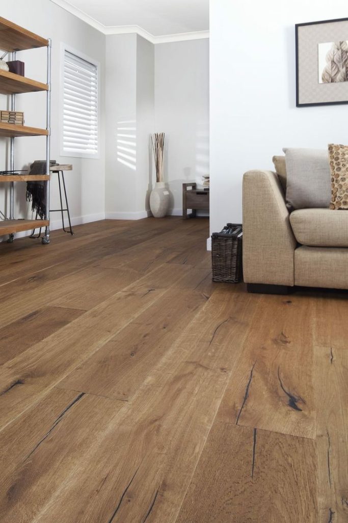 hand scraped wood floor