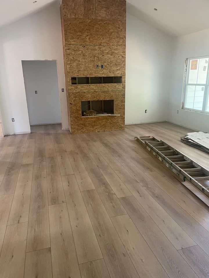 luxury vinyl plank installation