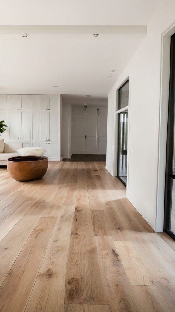 Artistic Flooring transforming unfinished hardwood into polished, bright living space.