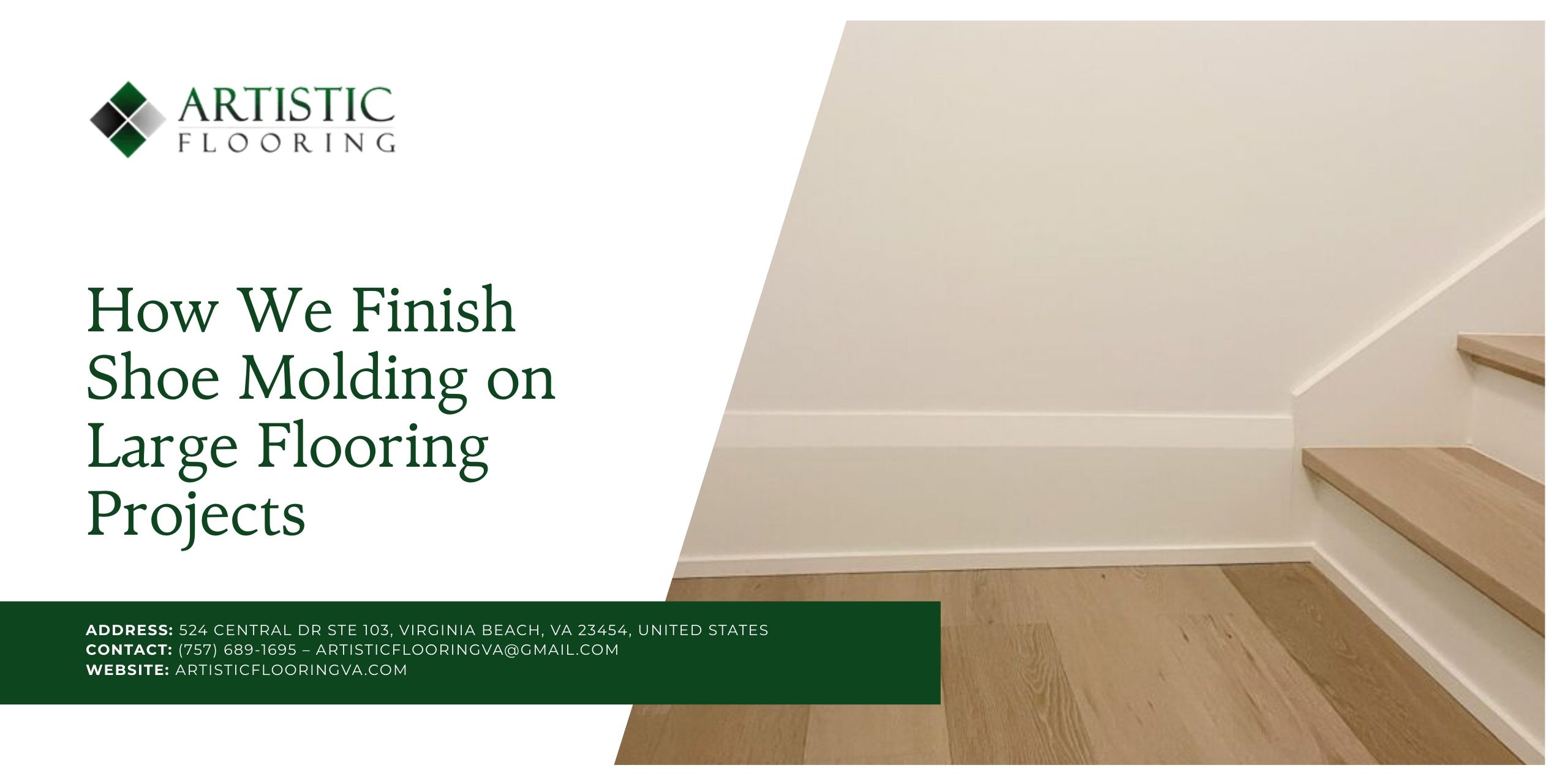 How We Finish Shoe Molding on Large Projects in Virginia Beach