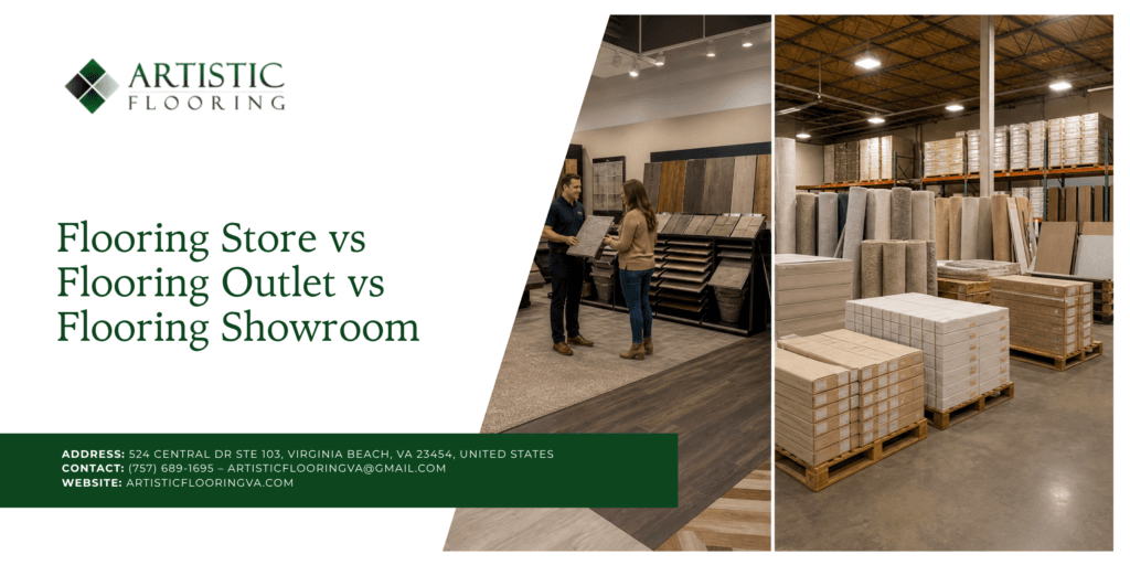 Flooring Store vs Flooring Outlet vs Flooring Showroom: What Virginia Beach Homeowners Need to Know