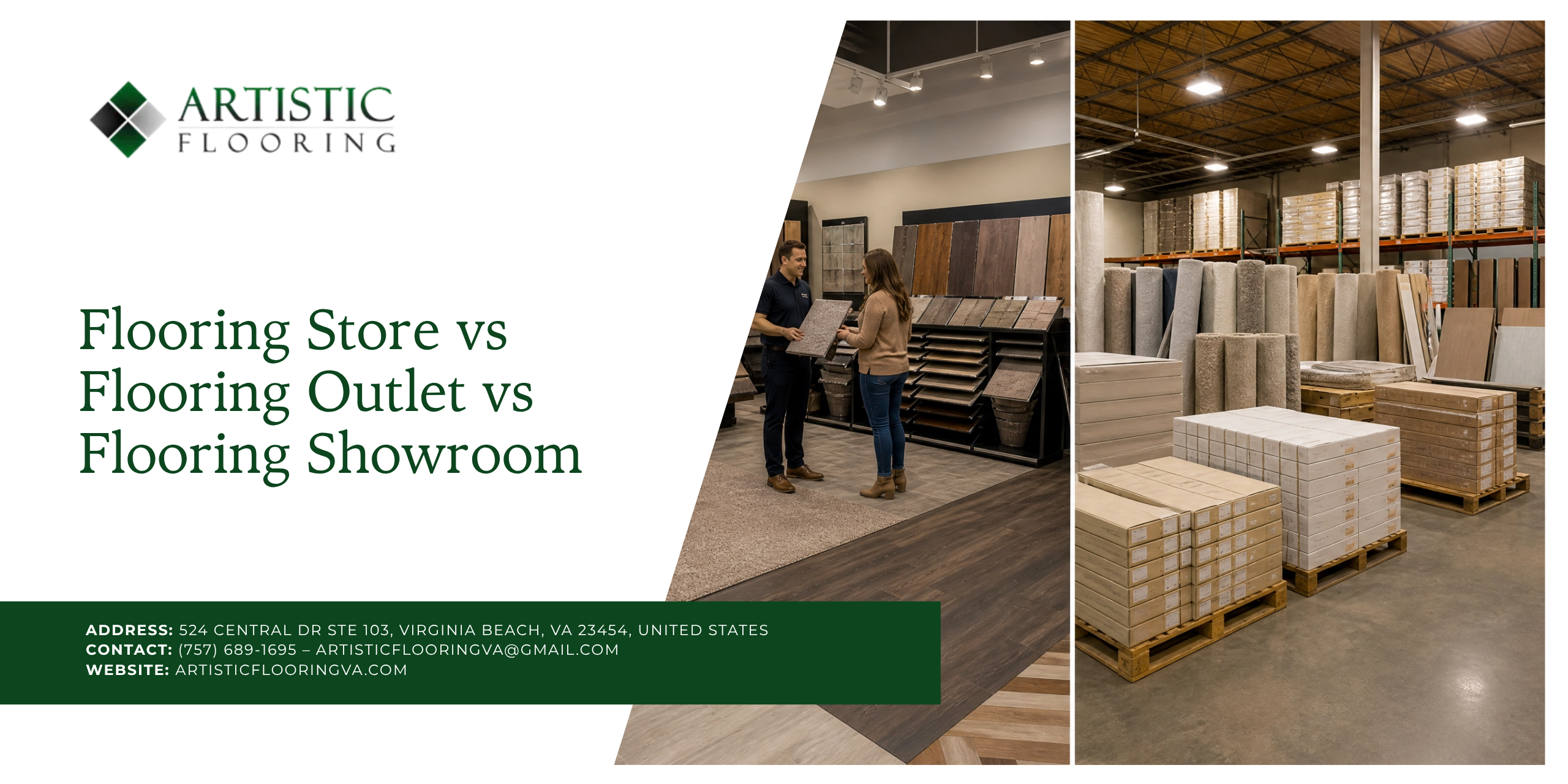 Flooring Store vs Flooring Outlet vs Flooring Showroom What Virginia Beach Homeowners Need to Know