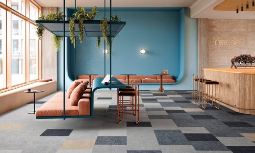 carpet tiles cafe