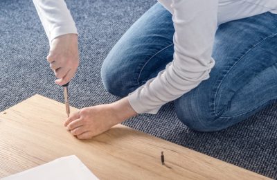 glued-down carpet
